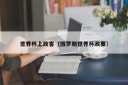 世界杯上政客（俄罗斯世界杯政要）